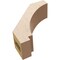 Ekena Millwork 3-inch W x 8-inch D x 8-inch H Imperial Rough Cedar Woodgrain TimberThane Knee Brace, Primed BRCUR03X08X08IMPRCPR - alternate 5